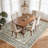 Heirloom Medallion Pattern Polyester Area Rug - Soft Vintage Carpet with Canvas Backing, Classic Floor Rug for Living Room Dining Room-696213285