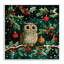 Plaque murale hibou d'hiver