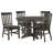 48" Round Dining Table With 4 Side Chairs-147190185-147190183