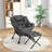 Mumtas Upholstered Armchair with Ottoman-674671541