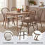 Chaises de salle à manger en bois massif avec accoudoirs de 24 po de large Hughes Hughes-125524743