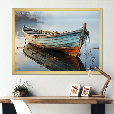 Hadenson Boat Serene Waterscapes I - Boat Framed Canvas Print