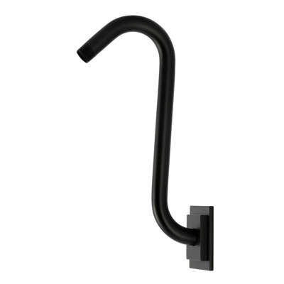 Kingston Brass Claremont S-Shape Shower Arm with Square Flange