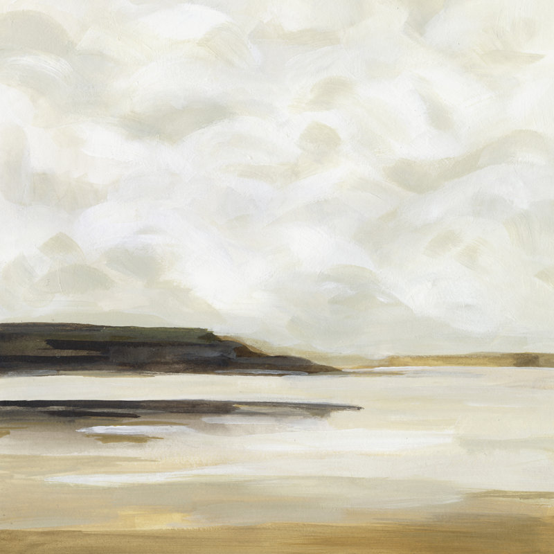 Cloudy Coast I 1 Piece Wrapped Canvas Painting, 30cm H x 30cm W x 3.8cm D