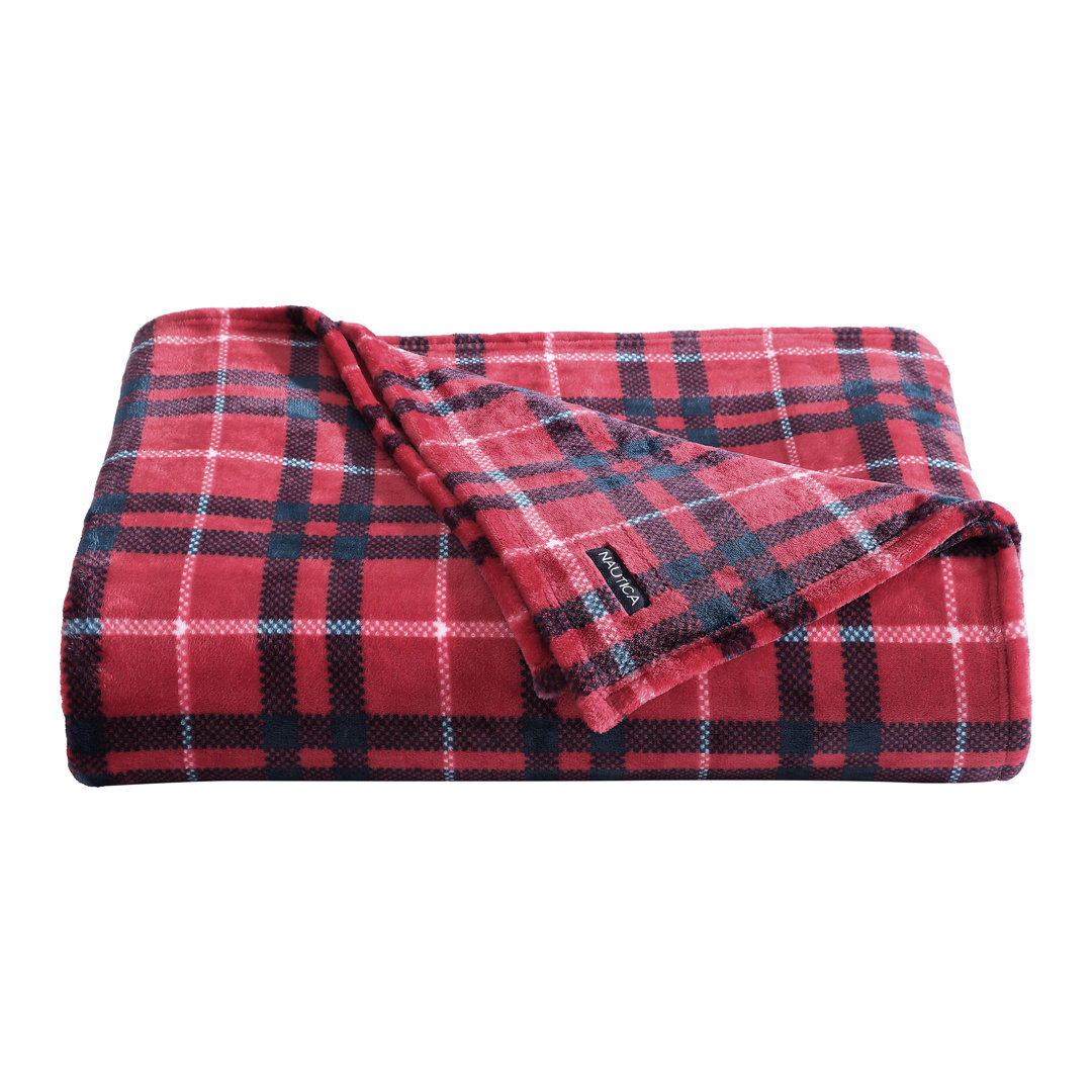Nautica Printed Ultra Soft Plush Printed Fleece Blanket Nautica 