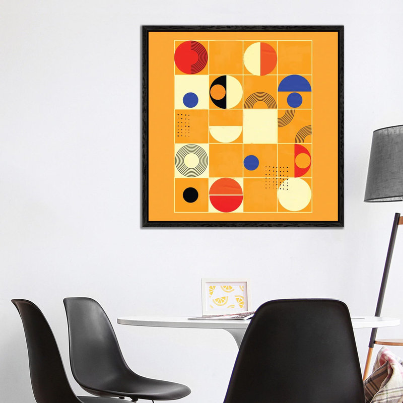 Mid Century Abstract III by Show Me Mars - Floater Frame Gallery-Wrapped Canvas Giclée on Canvas