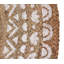 Tapis floral / blanc en jute / sisal touffeté à la machine Margerite