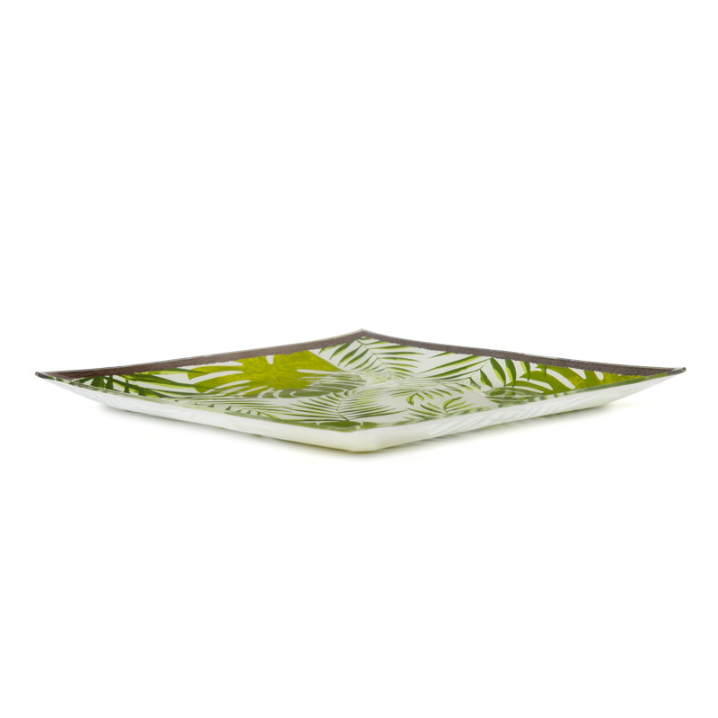 Foliage 30cm Glass Side Plate
