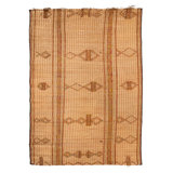 Brown Tuareg Bamboo Leather Mat - 9'6" x 9'6"