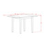 Ensemble de table de salle à manger 5 pièces comprenant une table rectangulaire avec Dropleaf et 4 chaises en bois, lin blanc-106903147-106903149-109973186