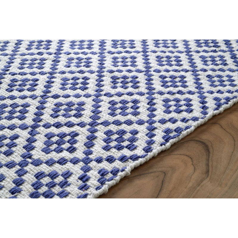Kara Cotton Geometric Indoor Rug, Rectangle 5' x 8'