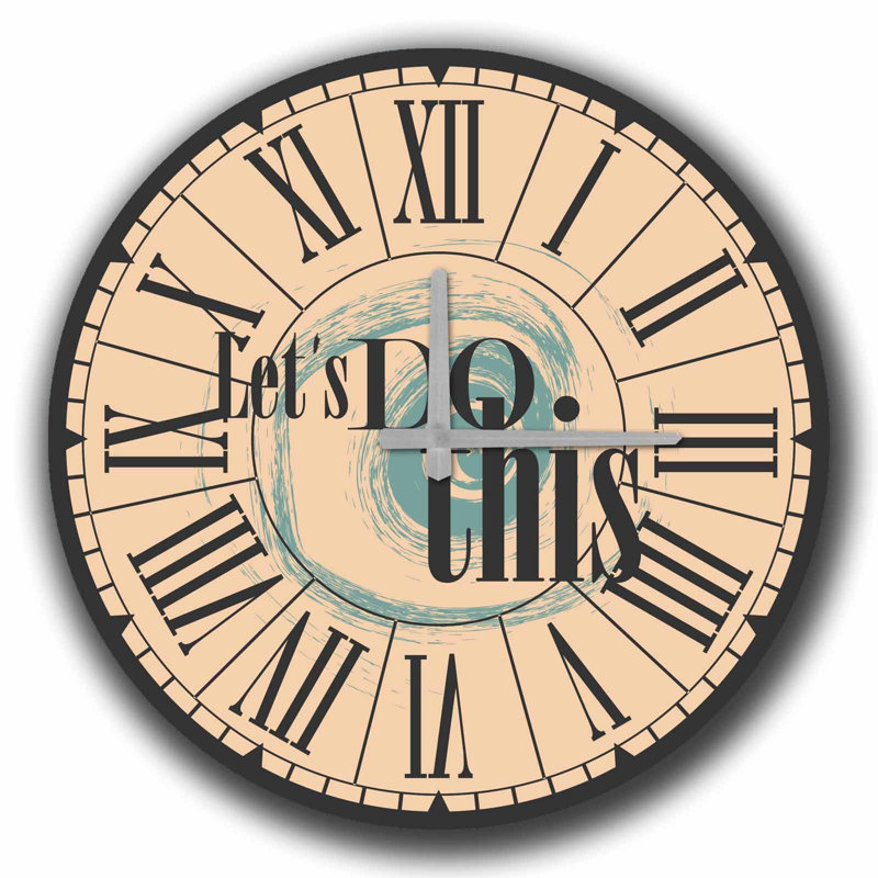 Horloge murale décorative élégante, 19,7 po de diamètre, 100% panneau de fibres à densité moyenne avec une épaisseur de 0,2 po | Nécessite 1 pile AA (non incluse) | Parfait pour la décoration intérieure, l'esthétique moderne et l'élégance intemporelle