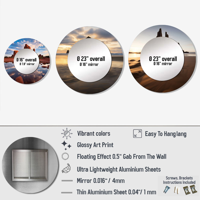Ensemble de 3 miroirs Elleise