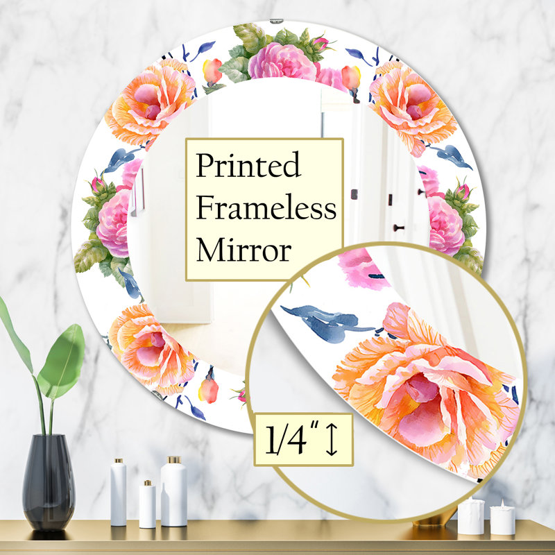 Miroir mural Blossom 34, H 31,5 po x l po