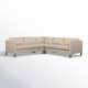 Clifford 3 - Piece Upholstered Custom L-Shape Sectional