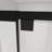Semi-Frameless Pivot Hinged Glass Shower Door 44-48 in. W x 72 in. H,1/4" (6mm) Tempered Glass, Matte Black Finish, Reversible Glass Shower Door