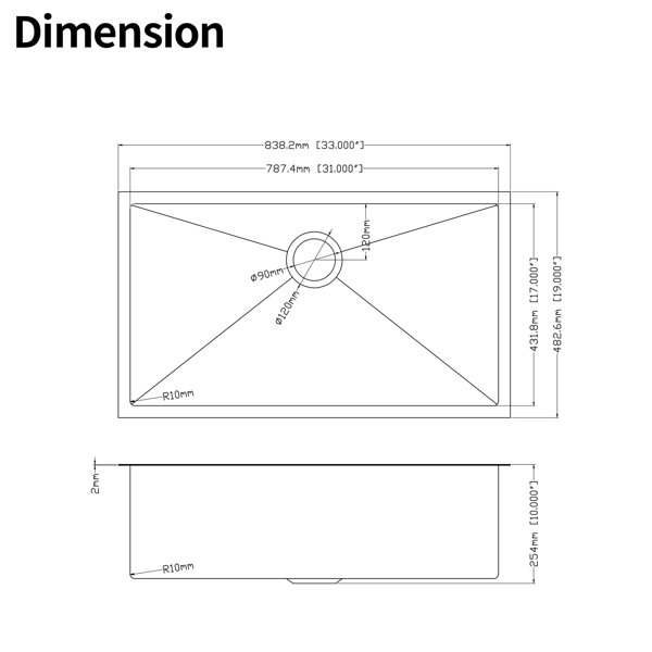 Dimensions du produit