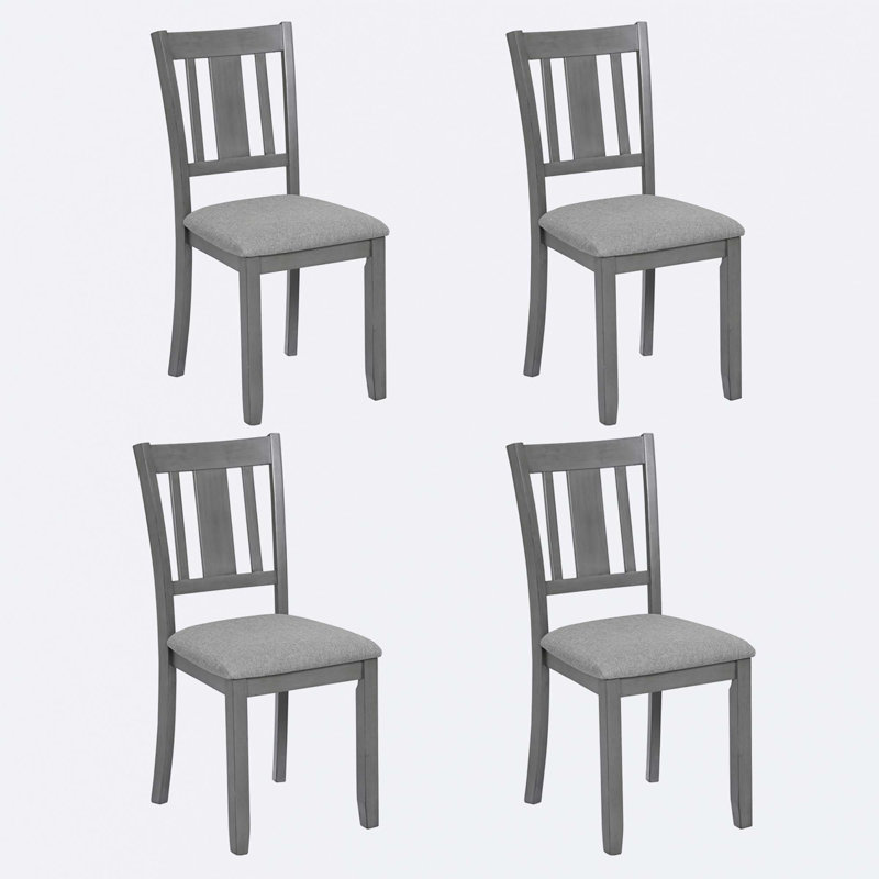 Chaises de salle à manger en bois, Gris