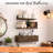 Rustic Farmhouse Floating Shelves For Bathroom with Towel Rack