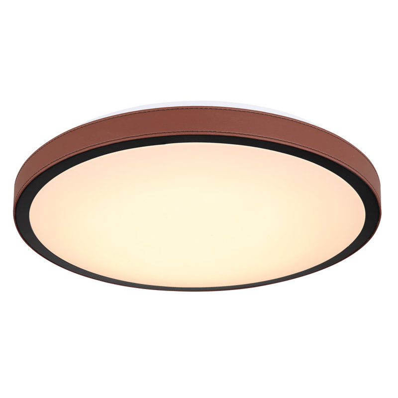 Eamor Flush Ceiling Light, Brown