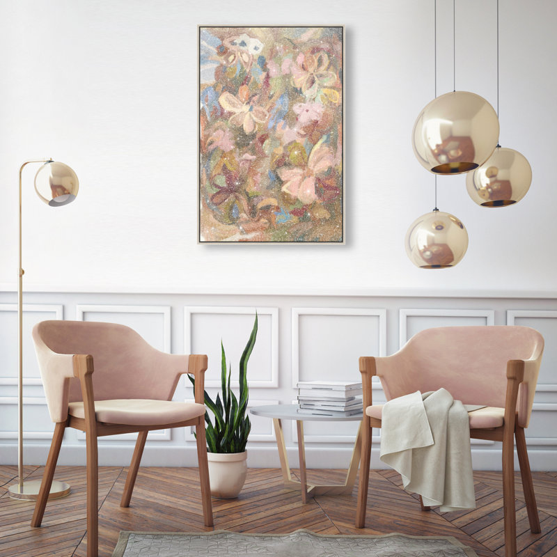 Moving Eden II Print by Oliver Gal, 46"H x 31"W, Silver Floater Frame