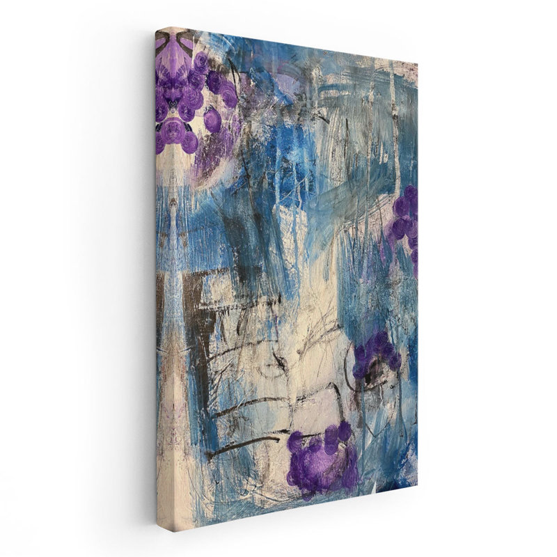 «Purple Slaches», reproduction d'art sur toile, H 30 po x l 20 po