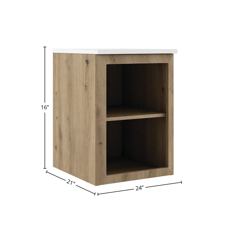 Gosman 24" Lower Open Side Cabinet, Natural