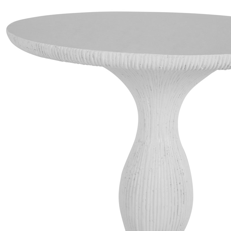 Cast Stone Tern Side Table, Natural