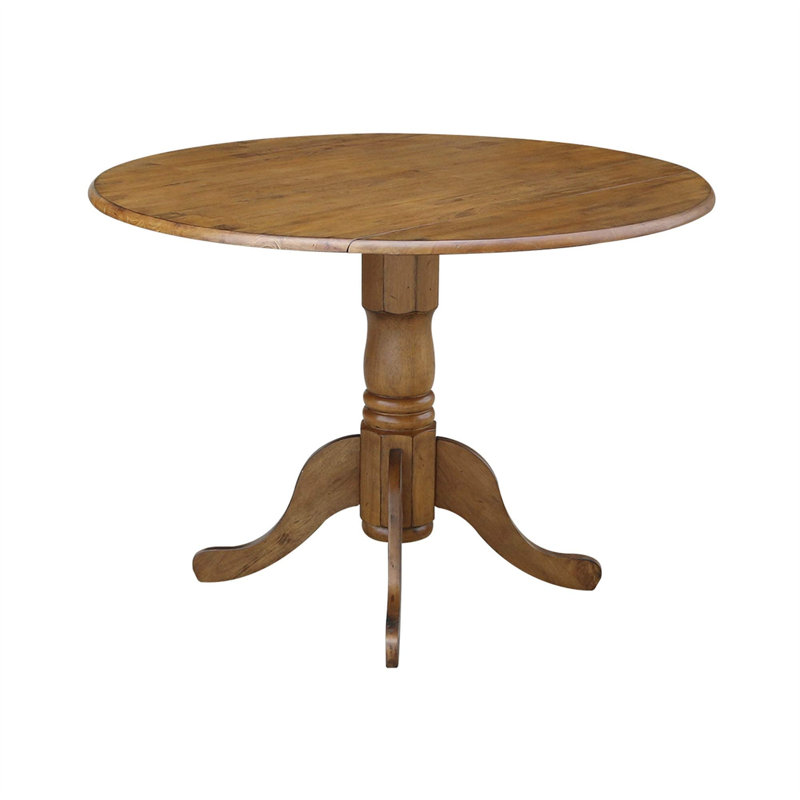 Table de salle à manger extensible en bois manufacturé 29,49 po H, Brun