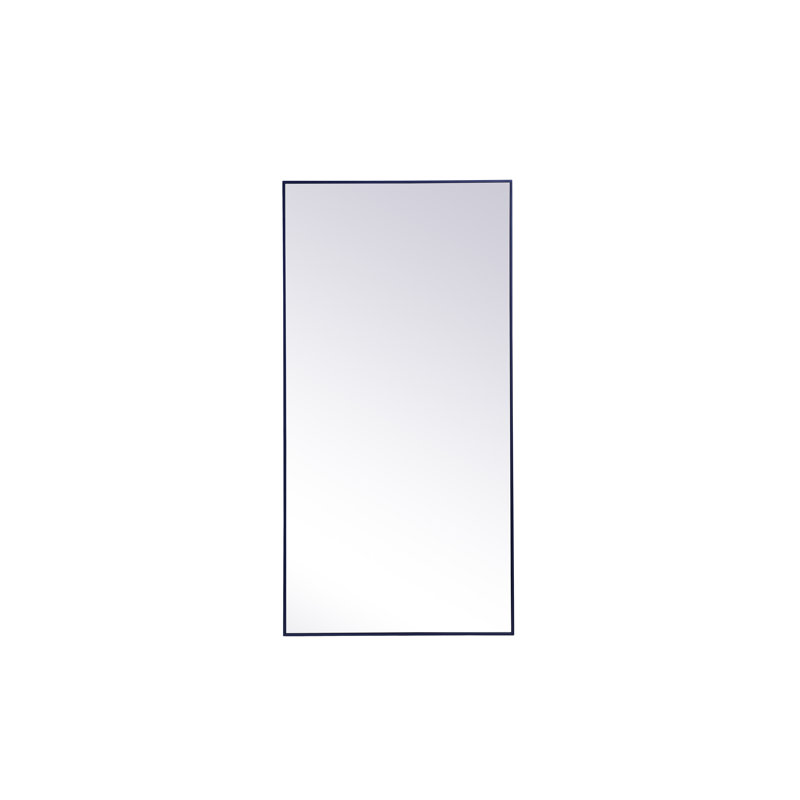 Miroir mural Sabine, 72 po x 36 po, Bleu
