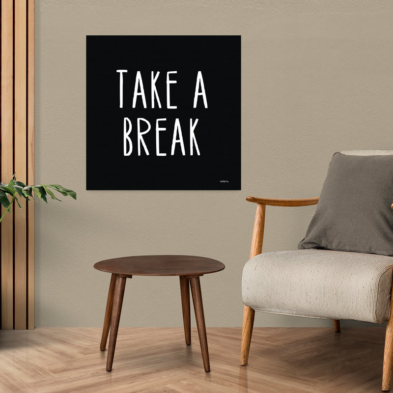 Take A Break, art contemporain abstrait, H 24 po x l 24 po