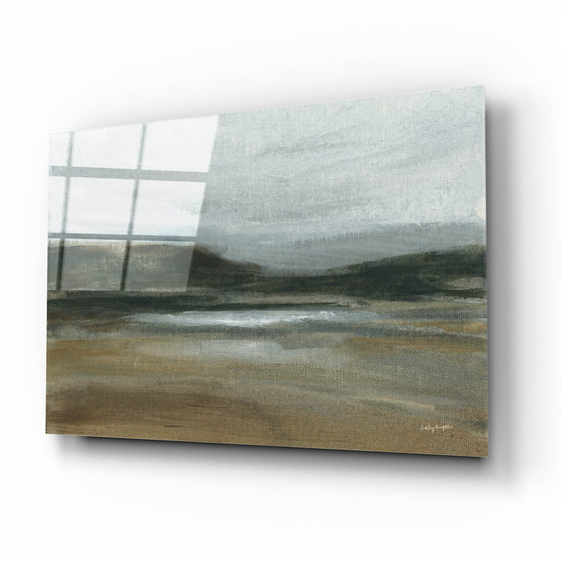  «Misty River Valley» par Haley Knighten, art mural en verre acrylique, H 12 po x l 16 po x P 0,13 po
