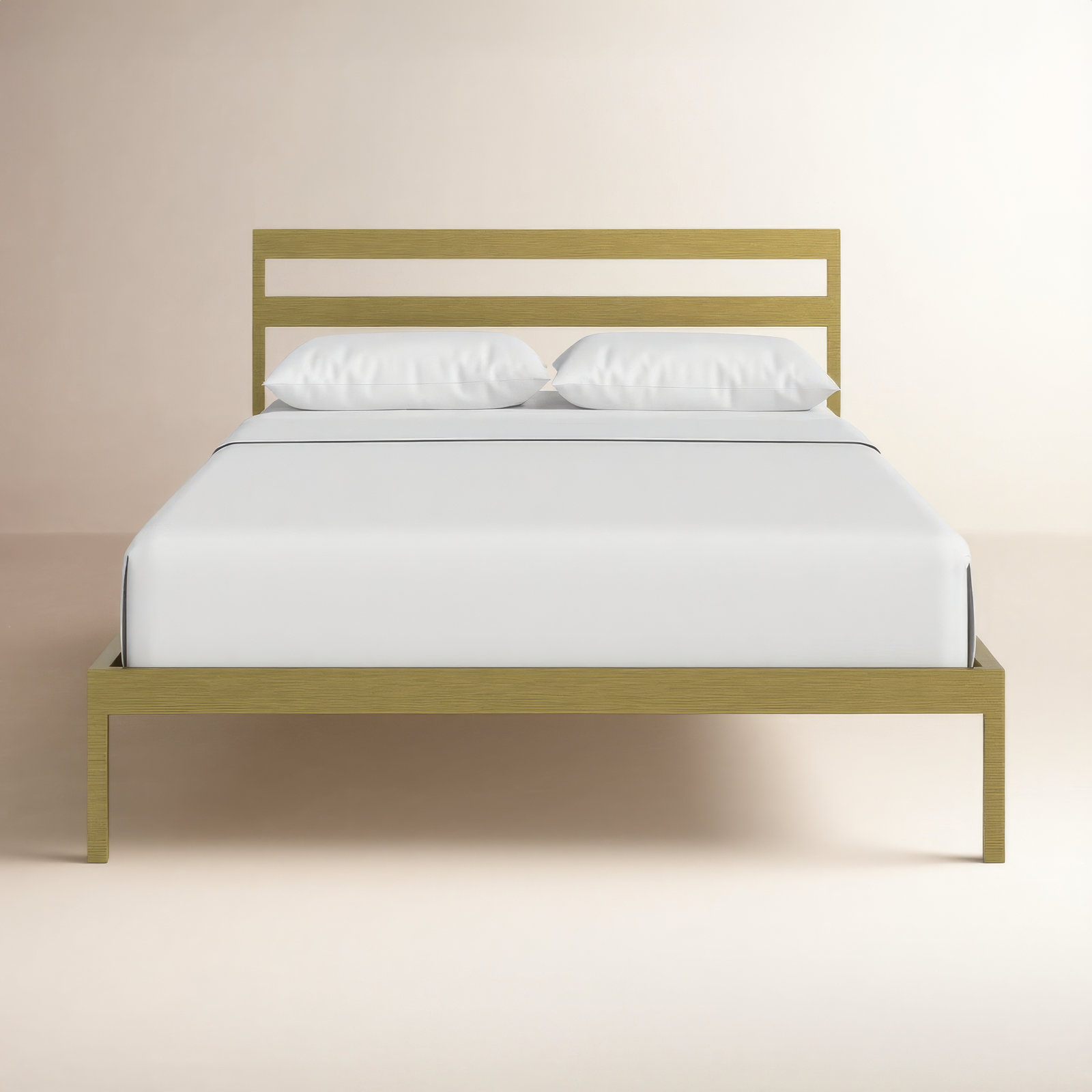 Aston Slat Bed, Queen, Gold
