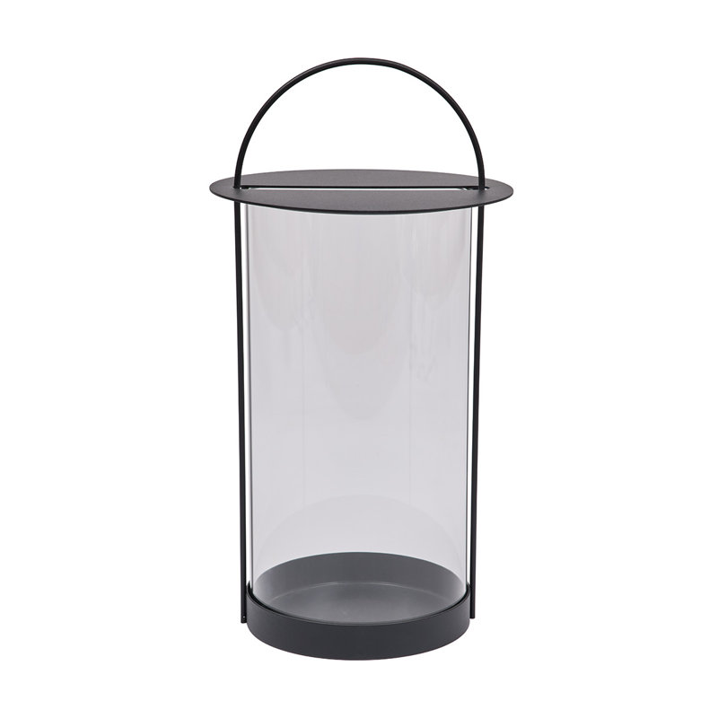 Maki Lantern, 18.9" H x 9.84" W x 9.84" D, Black