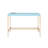 Midriaks Modern Writing Desk With USB Charging, High-Gloss White Top And Open Gold Metal Base For Stylish Home Office-1593970503