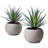 8'' Faux Evergreen Plant in Stone Pot-118903445