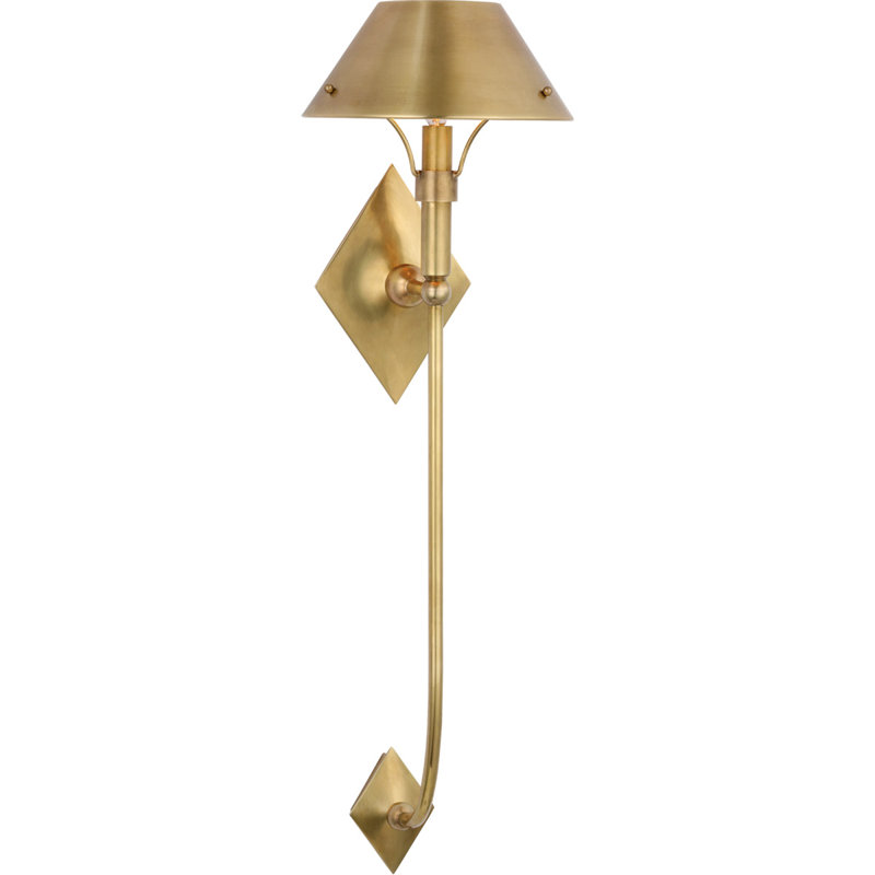 Thomas O'Brien Turlington XL Sconce, Hand-Rubbed Antique Brass
