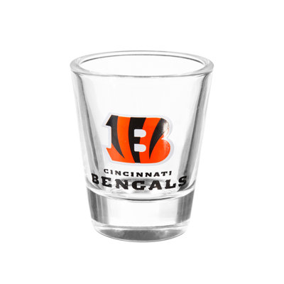 4 pièces en céramique et verre 2 oz Ensemble de tasses, Bengals de Cincinnati