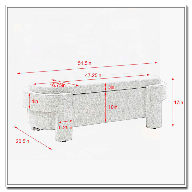 Flip Top Storage Bench