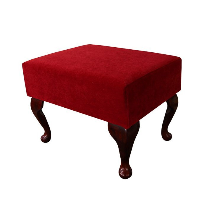 50.8cm Wide Velvet Rectangle Footstool Ottoman