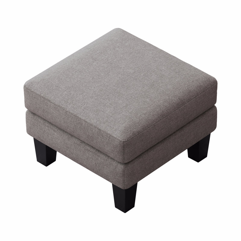 Repose-pieds en tissu, Gris