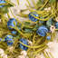 Grande couronne de fleurs artificielles 26 po