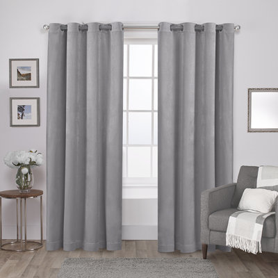 Paire de rideaux semi-transparents avec œillets Cambra