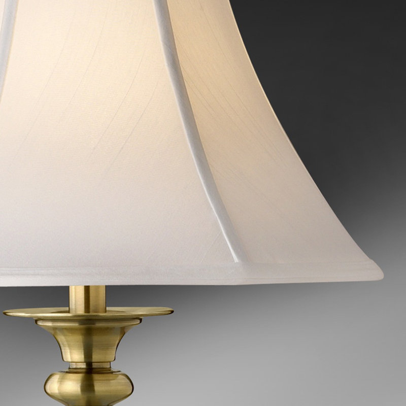 Patrick Henry 27" Satin Antique Brass Table Lamp