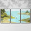 «Coastal Inlet IV», peinture sur toile 3 pièces-1473205110-1473205112