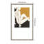 Reproduction d'art encadrée en bois «Assise figure in ocre» par Hannah Dawson-868317188