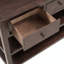 Console rétro avec deux tablettes ouvertes, structure et pieds en bois de pin massif-98550760-98550759