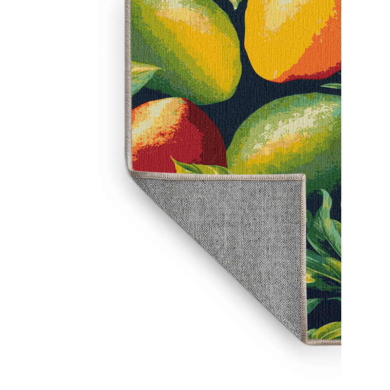  Tapis hawaïen lavable Mangoes, Rond 4 pi
