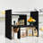 Rotatable Black Desktop Organizer Shelf-67867153