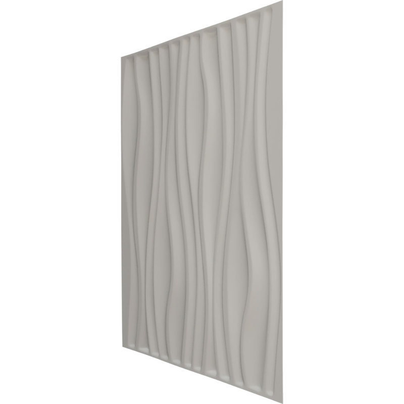 Panneau mural 3D décoratif Leandros EnduraWall, Beige fumé satiné UltraCover